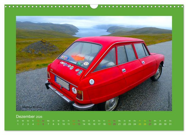 Produktbild: Abenteuer Citroen Ami 8 (Wandkalender 2026 DIN A3 quer), CALVENDO Monatskalender