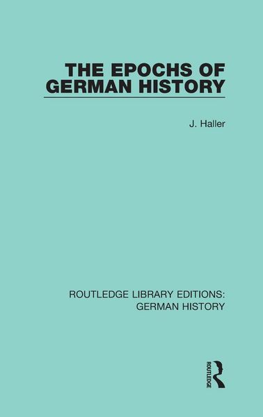 Produktbild: The Epochs of German History