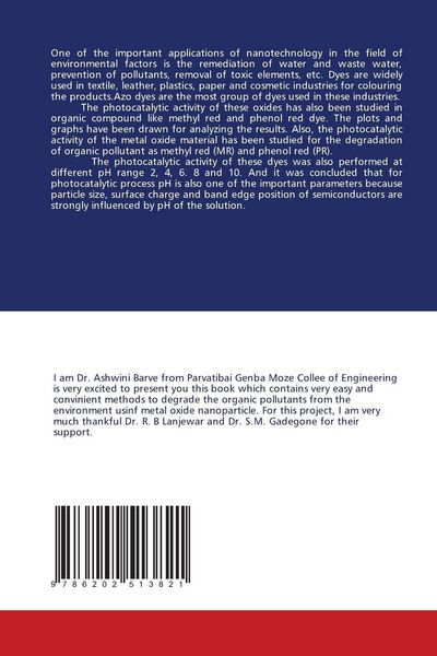 Produktbild: Photocatalytic activity of nanoparticle