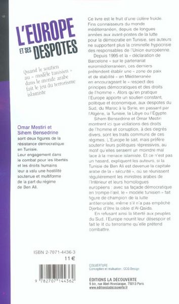 Produktbild: L'Europe et ses despotes: Quand le soutien au 'mod&egrave;le tunisien' dans