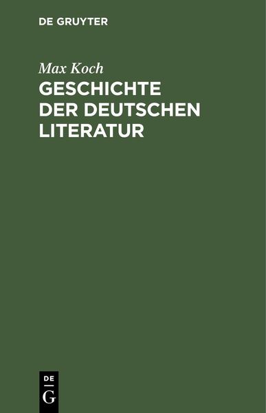 Produktbild: Geschichte der deutschen Literatur