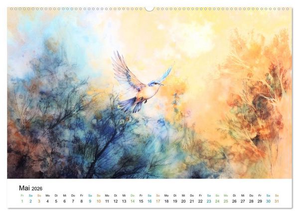 Produktbild: Bucolische Landschaften (hochwertiger Premium Wandkalender 2026 DIN A2 quer), Kunstdruck in Hochglanz