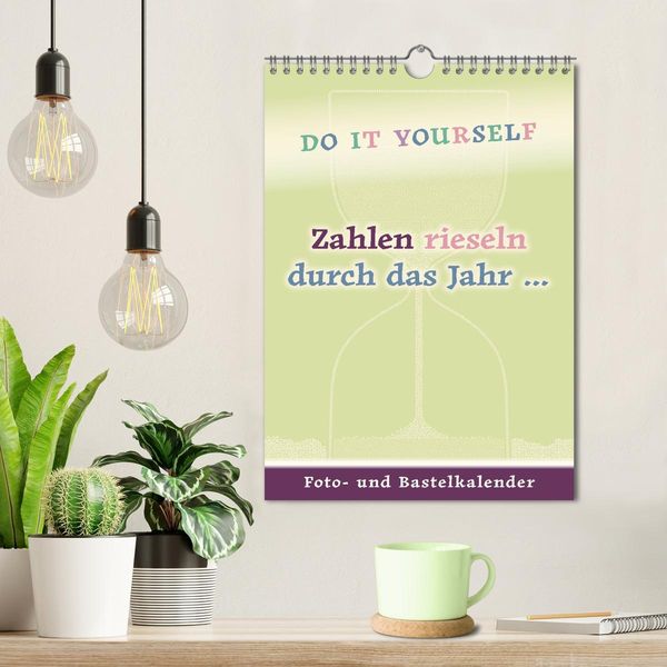 Produktbild: Zahlen rieseln durch das Jahr ... (Wandkalender 2026 DIN A4 hoch), CALVENDO Monatskalender