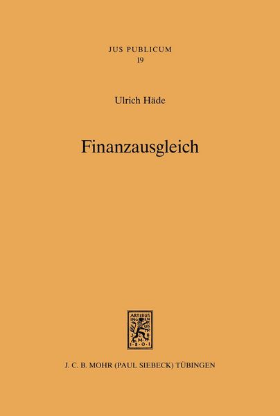 Produktbild: Finanzausgleich