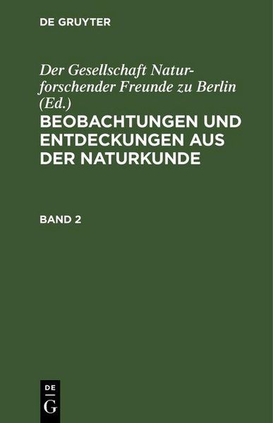 Produktbild: Beobachtungen und Entdeckungen aus der Naturkunde. Band 2