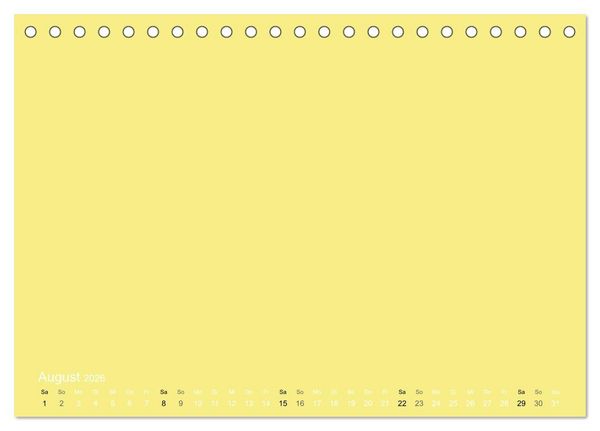 Produktbild: Bastelkalender - Gelb (Tischkalender 2026 DIN A5 quer), CALVENDO Monatskalender