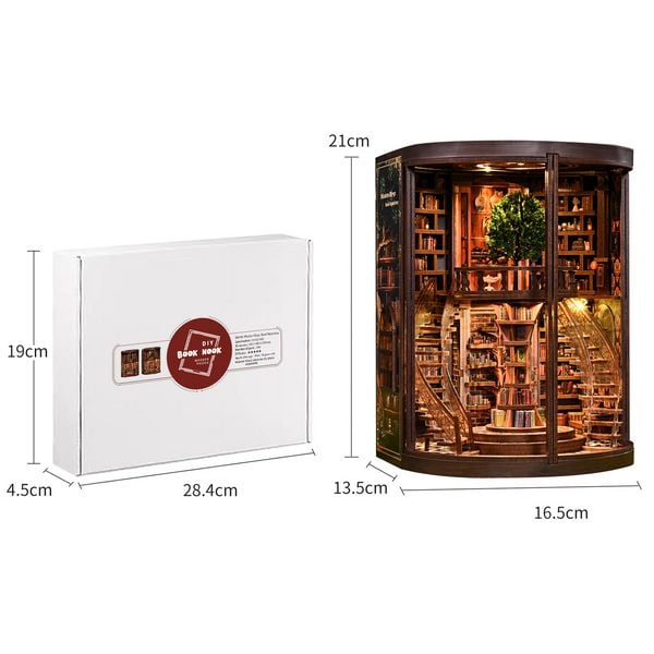 Produktbild: Book Nook DIY B&uuml;cherecke Wisdom Ring Library