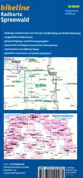 Produktbild: Radkarte Spreewald (RK-BRA09)