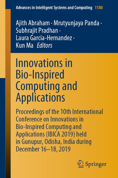 Produktbild: Innovations in Bio-Inspired Computing and Applications
