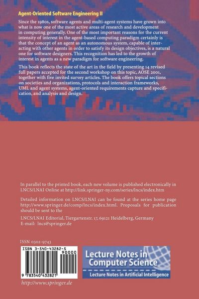 Produktbild: Agent-Oriented Software Engineering II