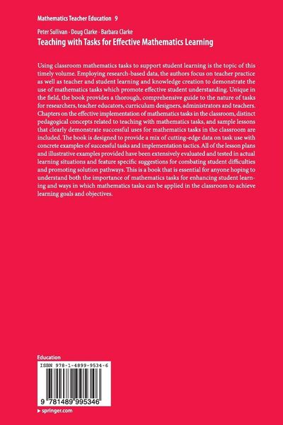 Produktbild: Teaching with Tasks for Effective Mathematics Learning