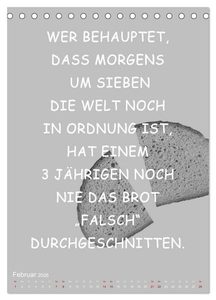 Produktbild: Willkommen im Familienalltag (Tischkalender 2026 DIN A5 hoch), CALVENDO Monatskalender