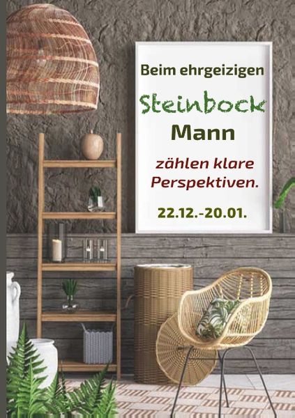 Produktbild: Beim ehrgeizigen Steinbock Mann z&auml;hlen klare Perspektiven
