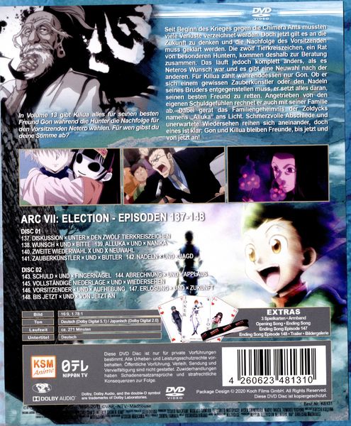 Produktbild: HUNTERxHUNTER - Volume 13: Episode 137-148 [2 DVDs]