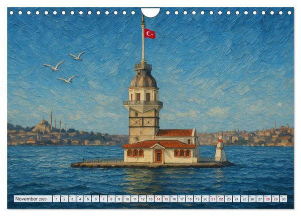 Produktbild: Sehenswertes in Istanbul - Die Sprache der Farben (Wandkalender 2026 DIN A4 quer), CALVENDO Monatskalender