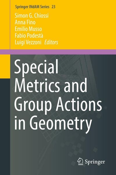Produktbild: Special Metrics and Group Actions in Geometry
