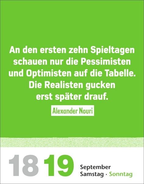 Produktbild: Lattenknaller Tagesabrei&szlig;kalender 2027 - Die witzigsten Fu&szlig;ballerspr&uuml;che