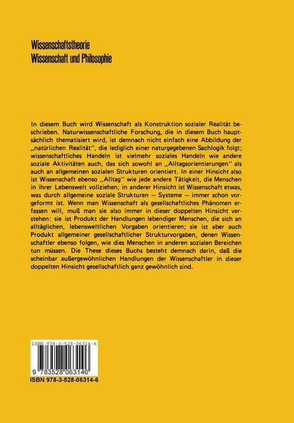 Produktbild: Die Konstruktion der sozialen Realit&auml;t Wissenschaft