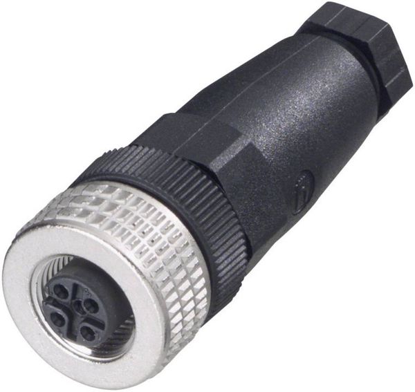 Produktbild: Hirschmann 933 139-100-1 Sensor-/Aktor-Steckverbinder, unkonfektioniert M12 Buchse, gerade Polzahl Sensoren: 4 1 St.