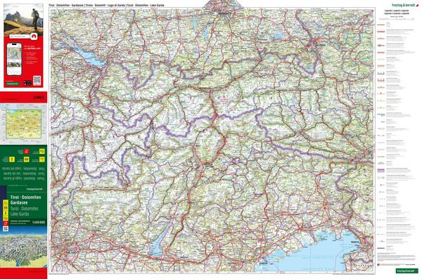 Produktbild: freytag & berndt Stra&szlig;enkarte Tirol - Dolomiten - Gardasee - Panorama 1:450.000