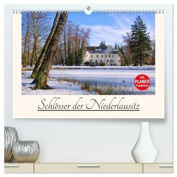 Produktbild: Schl&ouml;sser der Niederlausitz (hochwertiger Premium Wandkalender 2026 DIN A2 quer), Kunstdruck in Hochglanz