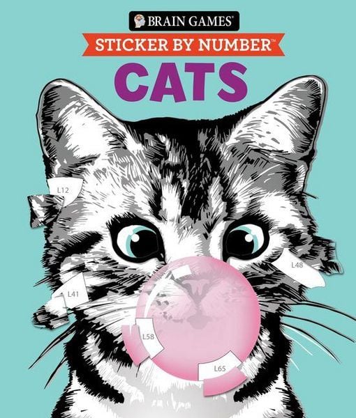 Produktbild: Brain Games - Sticker by Number: Cats (28 Images to Sticker)