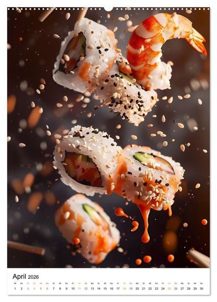 Produktbild: Sushi f&uuml;r Kenner (Wandkalender 2026 DIN A2 hoch), CALVENDO Monatskalender