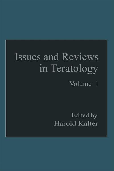 Produktbild: Issues and Reviews in Teratology