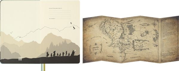 Produktbild: Moleskine 18 Monate Der Herr der Ringe Wochen-Notizkalender 2026/2027, L/A5, 1 Wo = 1 Seite, fester Einband