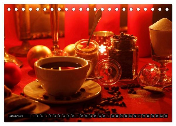 Produktbild: Feine Kaffeevariationen (Tischkalender 2026 DIN A5 quer), CALVENDO Monatskalender