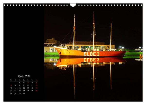 Produktbild: Bremerhaven Nights (Wandkalender 2026 DIN A3 quer), CALVENDO Monatskalender