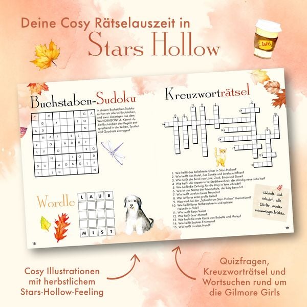 Produktbild: Auszeit in Stars Hollow. Das inoffizielle R&auml;tselbuch f&uuml;r Gilmore-Girls-Fans
