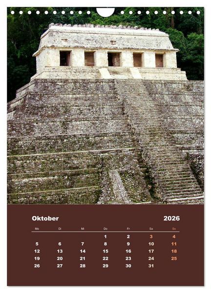 Produktbild: Klassisches Mexiko (Wandkalender 2026 DIN A4 hoch), CALVENDO Monatskalender