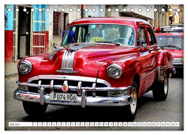 Produktbild: AMERICAN CAR 1950 (Tischkalender 2026 DIN A5 quer), CALVENDO Monatskalender