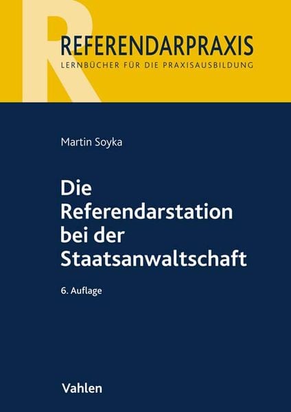 Produktbild: Die Referendarstation bei der Staatsanwaltschaft