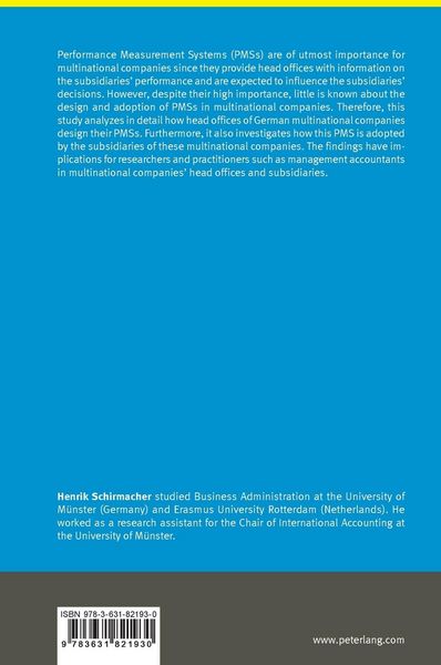 Produktbild: Performance Measurement Systems