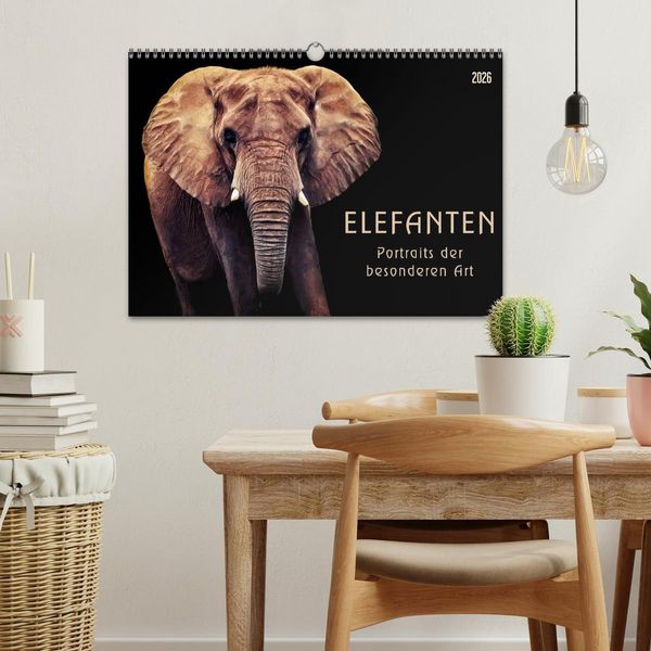 Produktbild: Elefanten - Portraits der besonderen Art (Wandkalender 2026 DIN A3 quer), CALVENDO Monatskalender