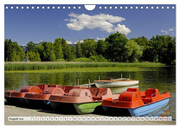 Produktbild: Das Blaue Land - Himmel, Seen und Berge im bayerischen Voralpenland (Wandkalender 2026 DIN A4 quer), CALVENDO Monatskalender