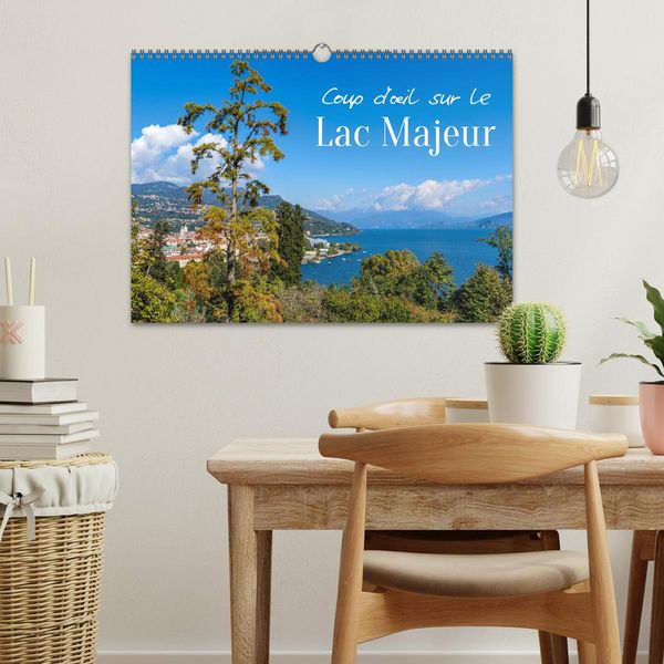 Produktbild: Coup d'&oelig;il sur le Lac Majeur (Calendrier mural 2026 DIN A3 vertical), CALVENDO calendrier mensuel