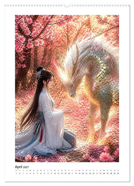 Produktbild: Zwischen Kranich und Drache (hochwertiger Premium Wandkalender 2027 DIN A2 hoch), Kunstdruck in Hochglanz