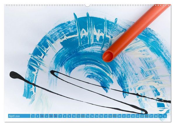 Produktbild: Lass den Farben ihren Lauf (Wandkalender 2026 DIN A2 quer), CALVENDO Monatskalender
