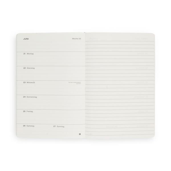 Produktbild: PlanA Kalender A5 Softcover Midnight Black