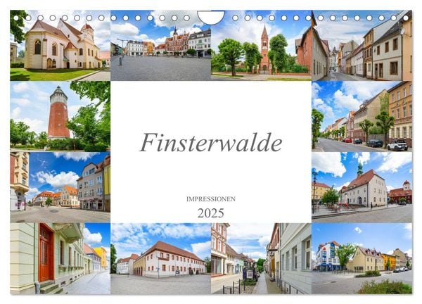 Finsterwalde Impressionen (Wandkalender 2025 DIN A4 quer), CALVENDO Monatskalender