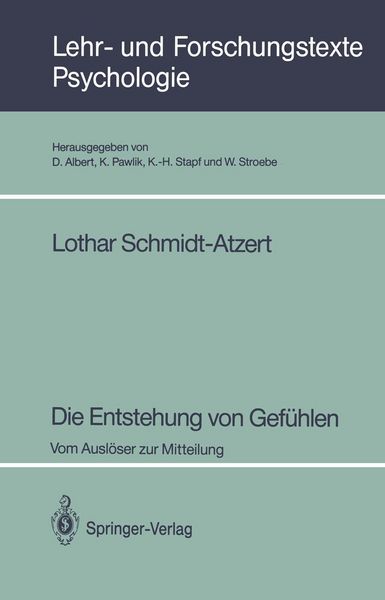 Produktbild: Die Entstehung von Gef&uuml;hlen