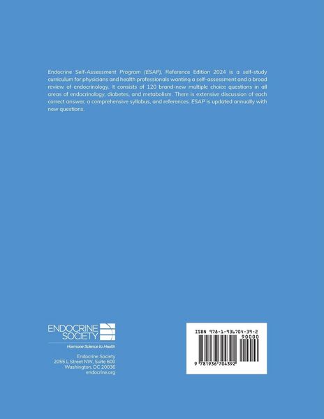 Produktbild: Endocrine Self-Assessment Program Questions, Answers, and Discussions (ESAP 2024)