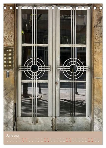 Produktbild: Doors of Belgrade (Desk Calendar 2026 DIN A5 portrait), CALVENDO 12 Month DeskCalendar