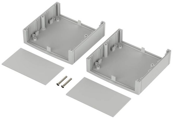 Produktbild: Bopla UNIMAS U 135 26135000 Elektronikgeh&auml;use 135 x 132 x 60 Polystyrol (EPS) Lichtgrau (RAL 7035) 1 St.