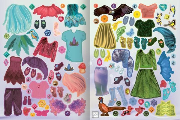 Produktbild: Sticker-Anziehpuppen Metallic &ndash; Im Feenreich