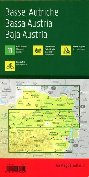 Produktbild: Freytag & berndt Stra&szlig;enkarte Nieder&ouml;sterreich 1:150.000