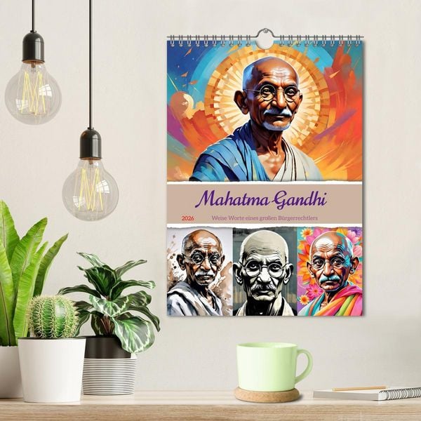 Produktbild: Mahatma Gandhi (Wandkalender 2026 DIN A4 hoch), CALVENDO Monatskalender